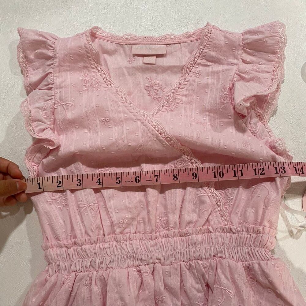 LoveShackFancy for Target Girls Pink Ruffle Dress NWT Size 14 - Picture 5 of 6